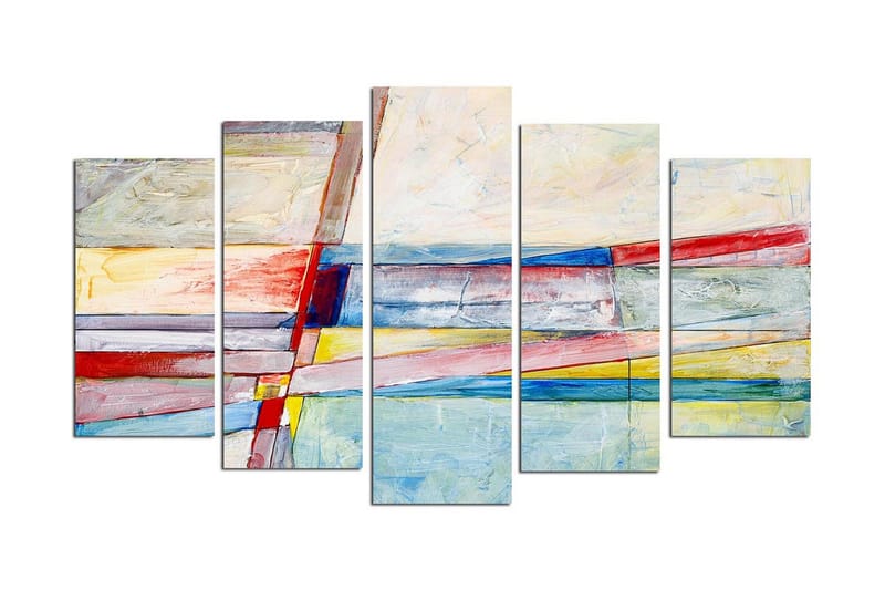 Dekorativ MDF-målning 5 Delar - Flerfärgad - Inredning - Tavlor & posters - Canvastavla