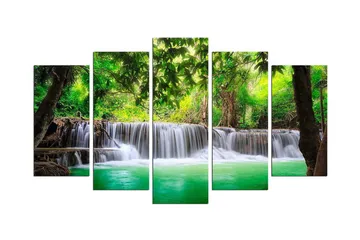 Dekorativ MDF-målning 5 Delar - Flerfärgad - Inredning - Tavlor & posters - Canvastavla