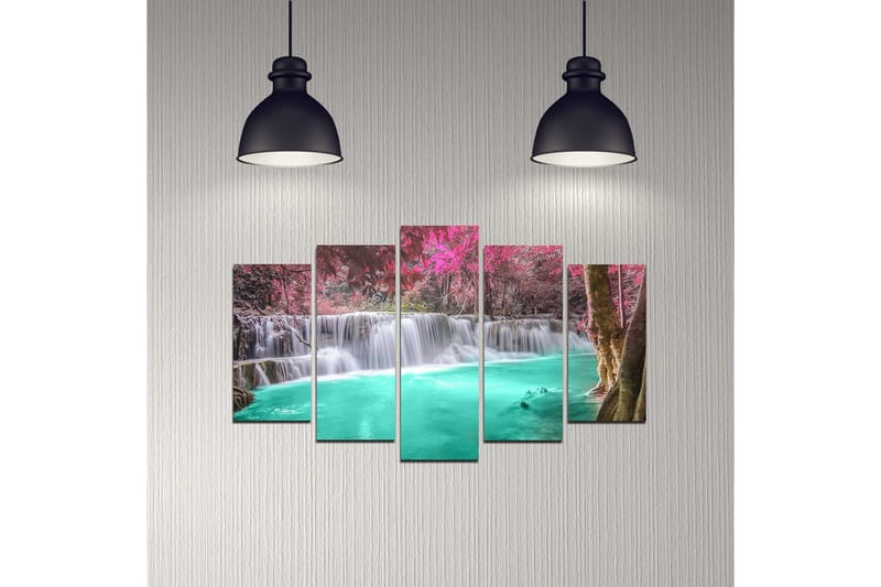 Dekorativ MDF-målning 5 Delar - Flerfärgad - Inredning - Tavlor & posters - Canvastavla