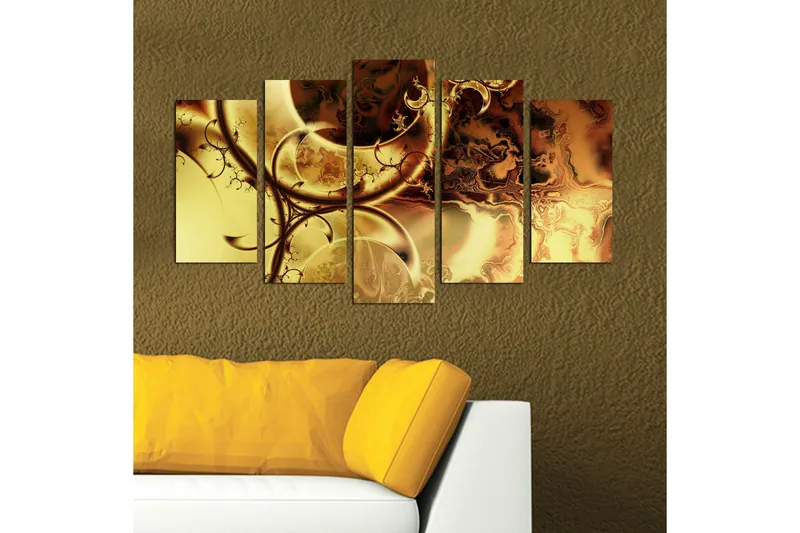 Dekorativ MDF-målning 5 Delar - Flerfärgad - Inredning - Tavlor & posters - Canvastavla