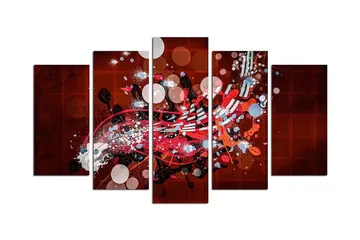 Dekorativ MDF-målning 5 Delar - Flerfärgad - Inredning - Tavlor & posters - Canvastavla