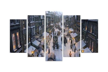 Dekorativ MDF-målning 5 Delar - Flerfärgad - Inredning - Tavlor & posters - Canvastavla