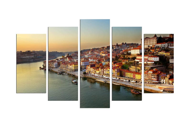 Dekorativ MDF-målning 5 Delar - Flerfärgad - Inredning - Tavlor & posters - Canvastavla