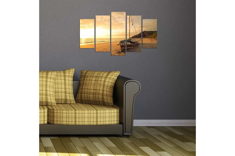 Dekorativ MDF-målning 5 Delar - Flerfärgad - Inredning - Tavlor & posters - Canvastavla