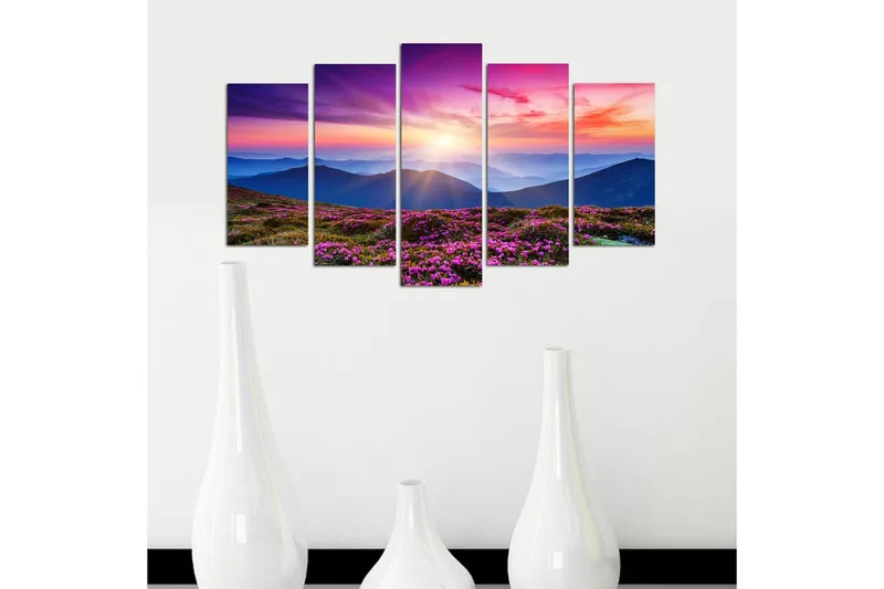 Dekorativ MDF-målning 5 Delar - Flerfärgad - Inredning - Tavlor & posters - Canvastavla
