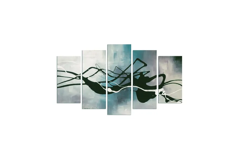Dekorativ MDF-målning 5 Delar, Flerfärgad