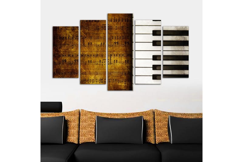Dekorativ MDF-målning 5 Delar - Flerfärgad - Inredning - Tavlor & posters - Canvastavla