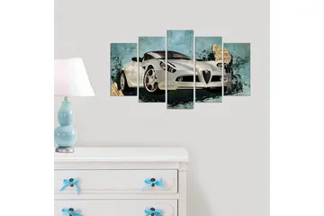 Dekorativ MDF-målning 5 Delar - Flerfärgad - Inredning - Tavlor & posters - Canvastavla