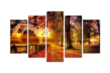 Dekorativ MDF-målning 5 Delar - Flerfärgad - Inredning - Tavlor & posters - Canvastavla