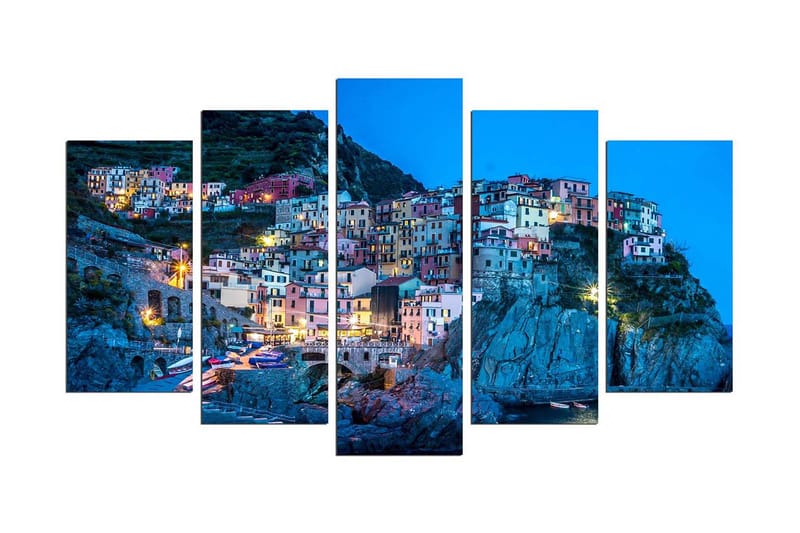 Dekorativ MDF-målning 5 Delar - Flerfärgad - Inredning - Tavlor & posters - Canvastavla