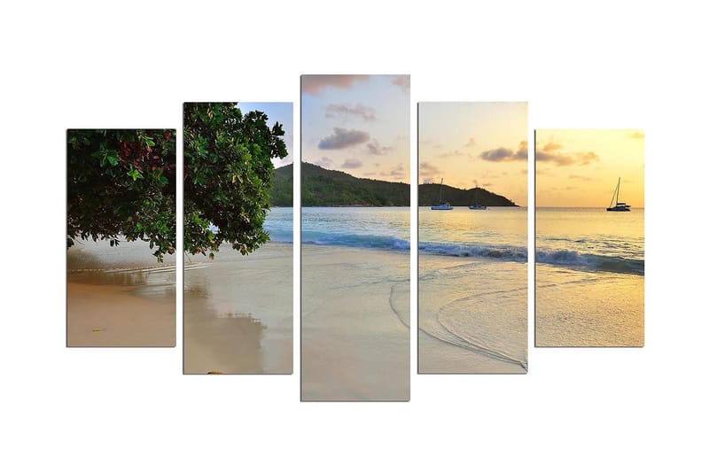 Dekorativ MDF-målning 5 Delar - Flerfärgad - Inredning - Tavlor & posters - Canvastavla