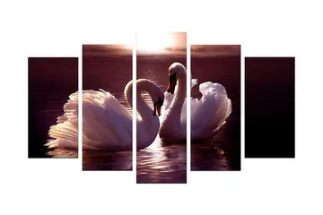 Dekorativ MDF-målning 5 Delar - Flerfärgad - Inredning - Tavlor & posters - Canvastavla