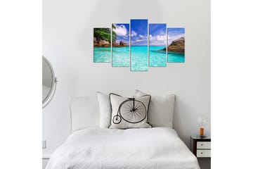 Dekorativ MDF-målning 5 Delar - Flerfärgad - Inredning - Tavlor & posters - Canvastavla