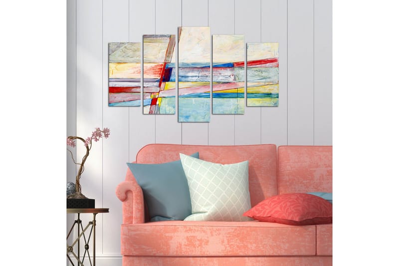 Dekorativ MDF-målning 5 Delar - Flerfärgad - Inredning - Tavlor & posters - Canvastavla
