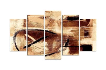 Dekorativ MDF-målning 5 Delar - Flerfärgad - Inredning - Tavlor & posters - Canvastavla