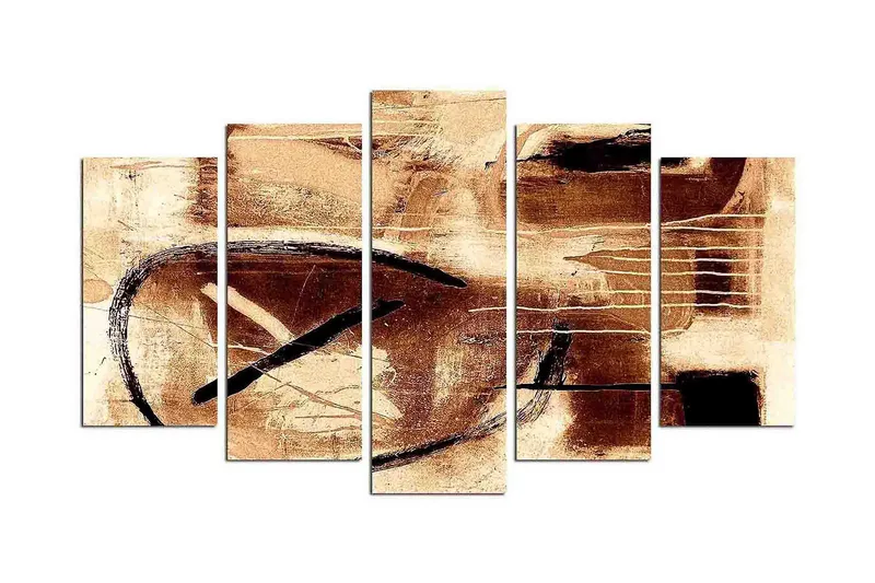 Dekorativ MDF-målning 5 Delar - Flerfärgad - Inredning - Tavlor & posters - Canvastavla
