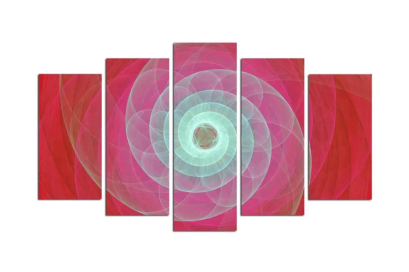Dekorativ MDF-målning 5 Delar - Flerfärgad - Inredning - Tavlor & posters - Canvastavla