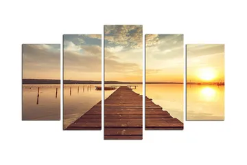 Dekorativ MDF-målning 5 Delar - Flerfärgad - Inredning - Tavlor & posters - Canvastavla