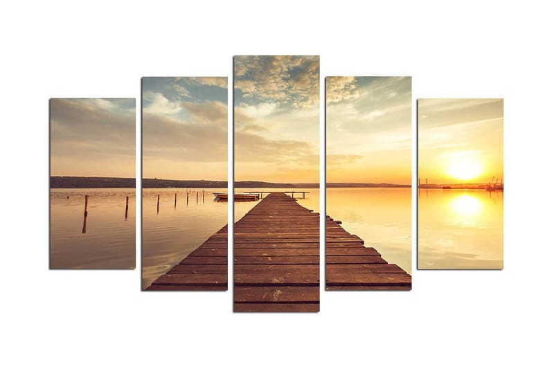 Dekorativ MDF-målning 5 Delar - Flerfärgad - Inredning - Tavlor & posters - Canvastavla