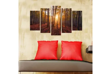 Dekorativ MDF-målning 5 Delar - Flerfärgad - Inredning - Tavlor & posters - Canvastavla