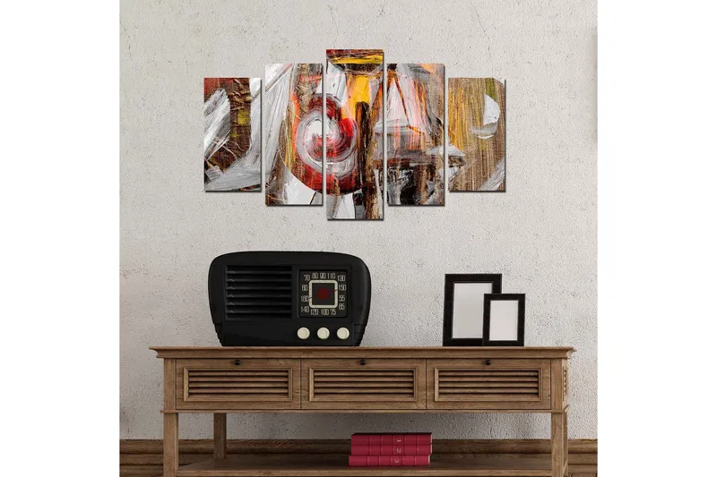 Dekorativ MDF-målning 5 Delar - Flerfärgad - Inredning - Tavlor & posters - Canvastavla