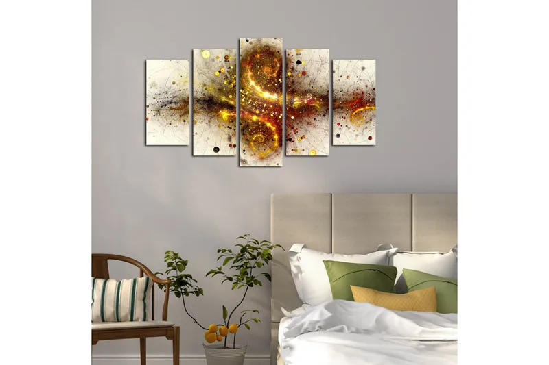 Dekorativ MDF-målning 5 Delar - Flerfärgad - Inredning - Tavlor & posters - Canvastavla