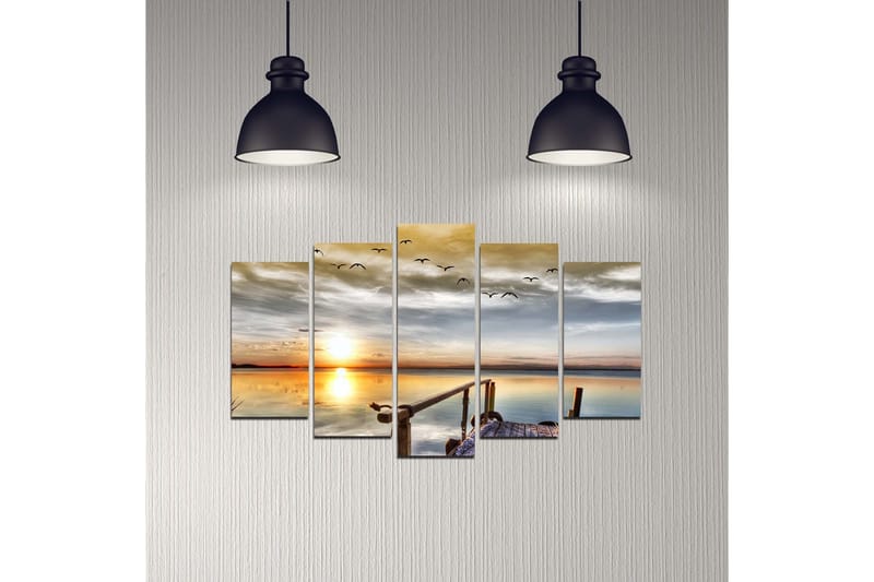 Dekorativ MDF-målning 5 Delar - Flerfärgad - Inredning - Tavlor & posters - Canvastavla