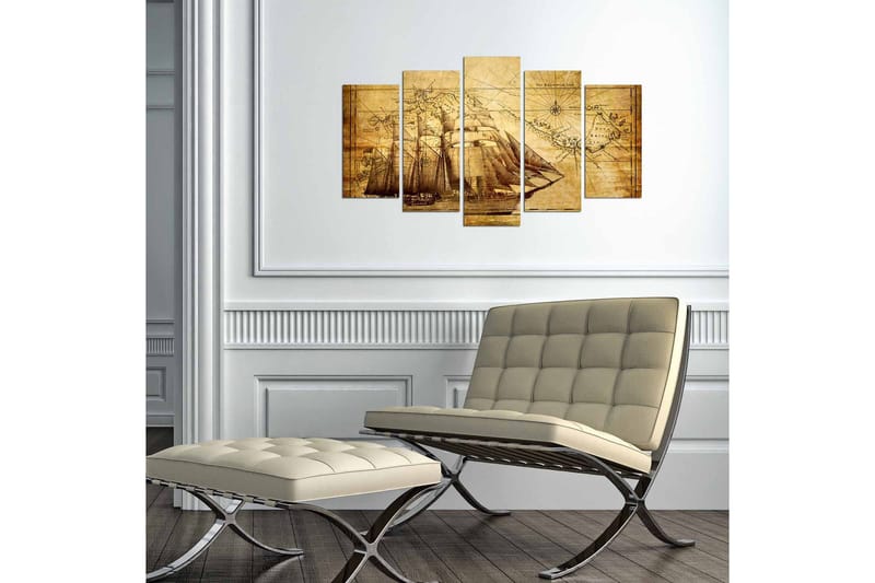 Dekorativ MDF-målning 5 Delar - Flerfärgad - Inredning - Tavlor & posters - Canvastavla