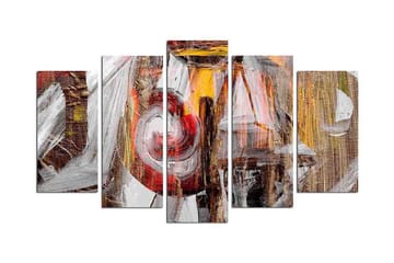 Dekorativ MDF-målning 5 Delar - Flerfärgad - Inredning - Tavlor & posters - Canvastavla