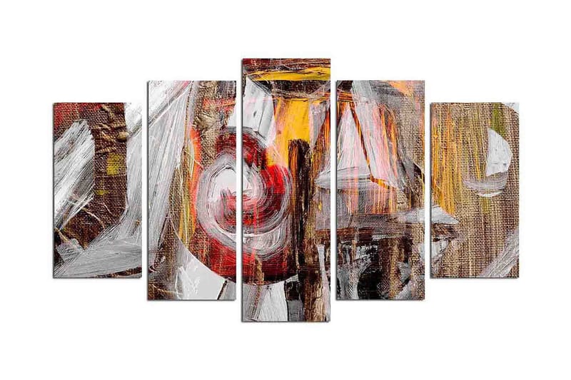 Dekorativ MDF-målning 5 Delar - Flerfärgad - Inredning - Tavlor & posters - Canvastavla