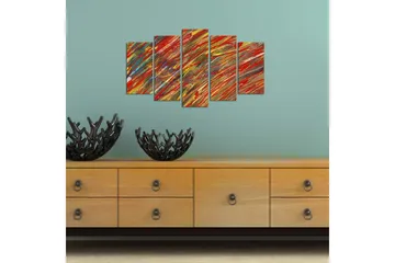 Dekorativ MDF-målning 5 Delar - Flerfärgad - Inredning - Tavlor & posters - Canvastavla
