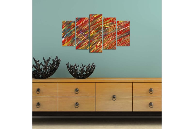 Dekorativ MDF-målning 5 Delar - Flerfärgad - Inredning - Tavlor & posters - Canvastavla