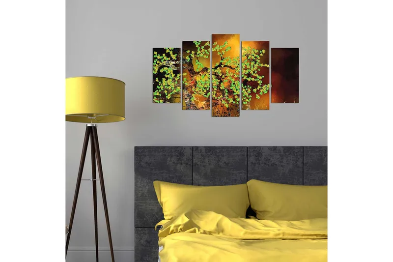 Dekorativ MDF-målning 5 Delar - Flerfärgad - Inredning - Tavlor & posters - Canvastavla