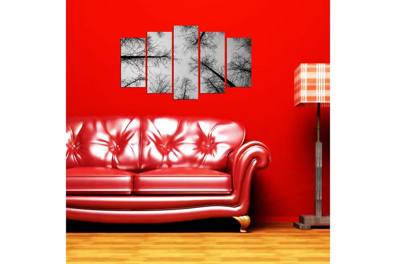 Dekorativ MDF-målning 5 Delar - Flerfärgad - Inredning - Tavlor & posters - Canvastavla