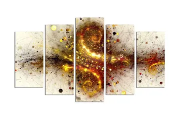 Dekorativ MDF-målning 5 Delar - Flerfärgad - Inredning - Tavlor & posters - Canvastavla