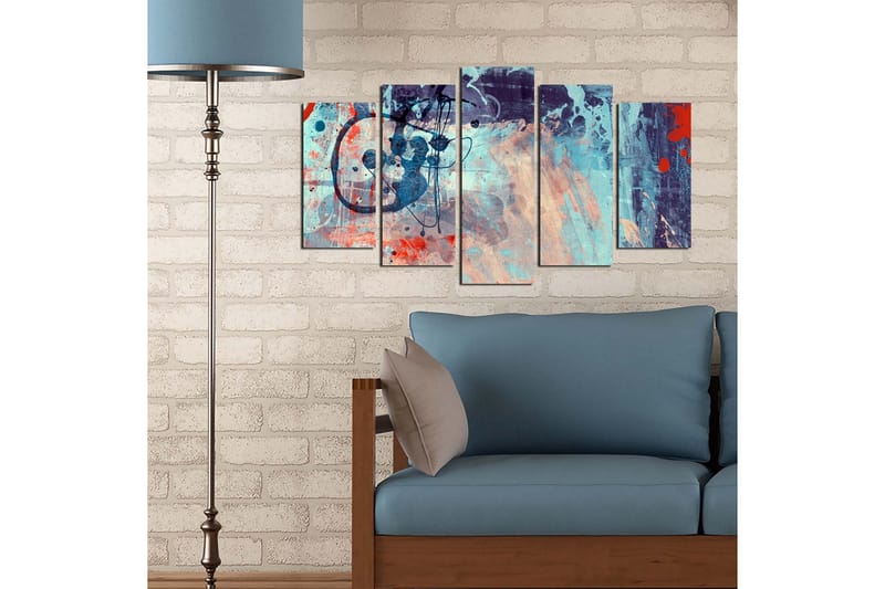 Dekorativ MDF-målning 5 Delar - Flerfärgad - Inredning - Tavlor & posters - Canvastavla
