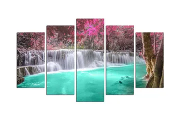 Dekorativ MDF-målning 5 Delar - Flerfärgad - Inredning - Tavlor & posters - Canvastavla