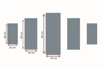 Dekorativ MDF-målning 5 Delar - Flerfärgad - Inredning - Tavlor & posters - Canvastavla