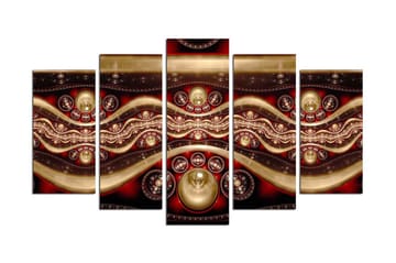 Dekorativ MDF-målning 5 Delar - Flerfärgad - Inredning - Tavlor & posters - Canvastavla