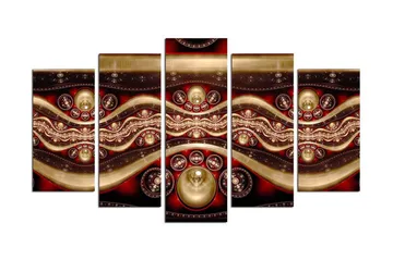 Dekorativ MDF-målning 5 Delar - Flerfärgad - Inredning - Tavlor & posters - Canvastavla