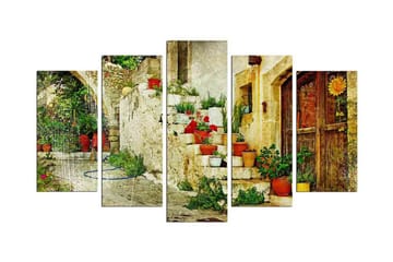 Dekorativ MDF-målning 5 Delar - Flerfärgad - Inredning - Tavlor & posters - Canvastavla