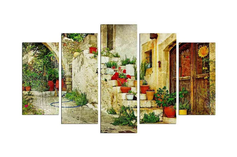 Dekorativ MDF-målning 5 Delar - Flerfärgad - Inredning - Tavlor & posters - Canvastavla