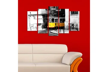 Dekorativ MDF-målning 5 Delar - Flerfärgad - Inredning - Tavlor & posters - Canvastavla