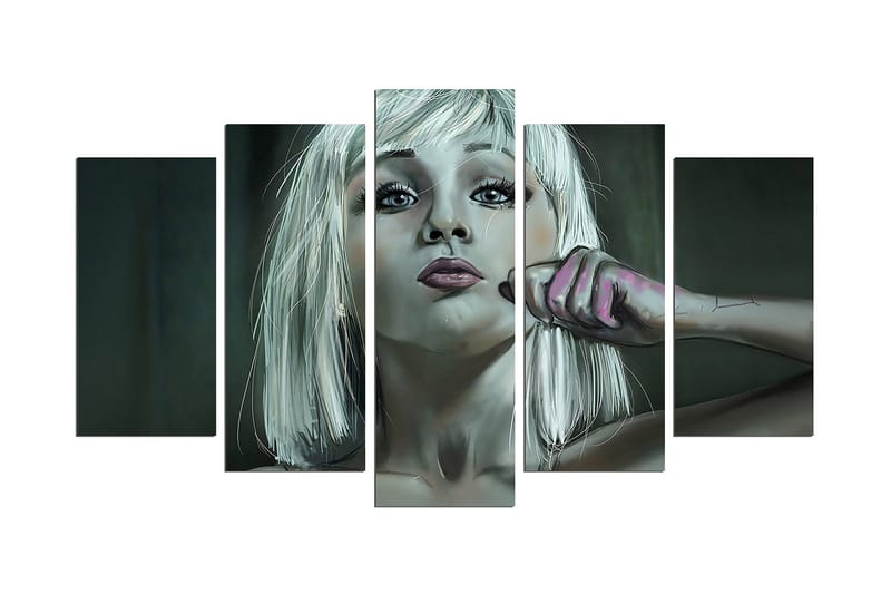 Dekorativ MDF-målning 5 Delar - Flerfärgad - Inredning - Tavlor & posters - Canvastavla