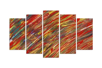 Dekorativ MDF-målning 5 Delar - Flerfärgad - Inredning - Tavlor & posters - Canvastavla