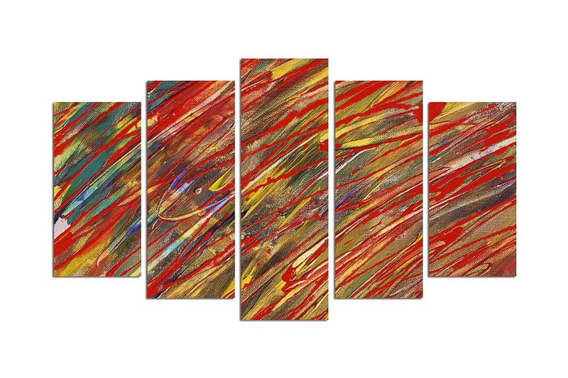 Dekorativ MDF-målning 5 Delar - Flerfärgad - Inredning - Tavlor & posters - Canvastavla