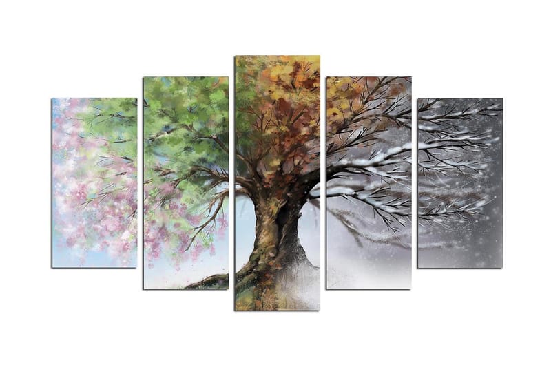 Dekorativ MDF-målning 5 Delar - Flerfärgad - Inredning - Tavlor & posters - Canvastavla