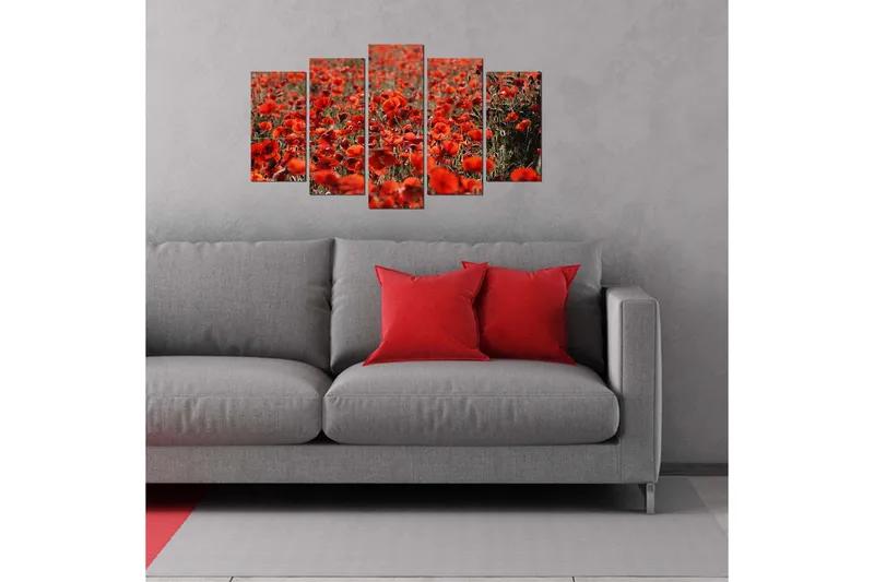 Dekorativ MDF-målning 5 Delar - Flerfärgad - Inredning - Tavlor & posters - Canvastavla