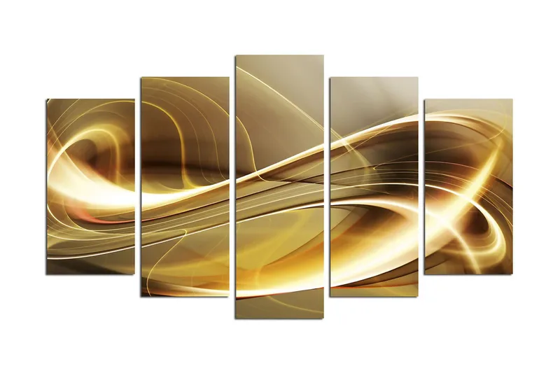 Dekorativ MDF-målning 5 Delar - Flerfärgad - Inredning - Tavlor & posters - Canvastavla