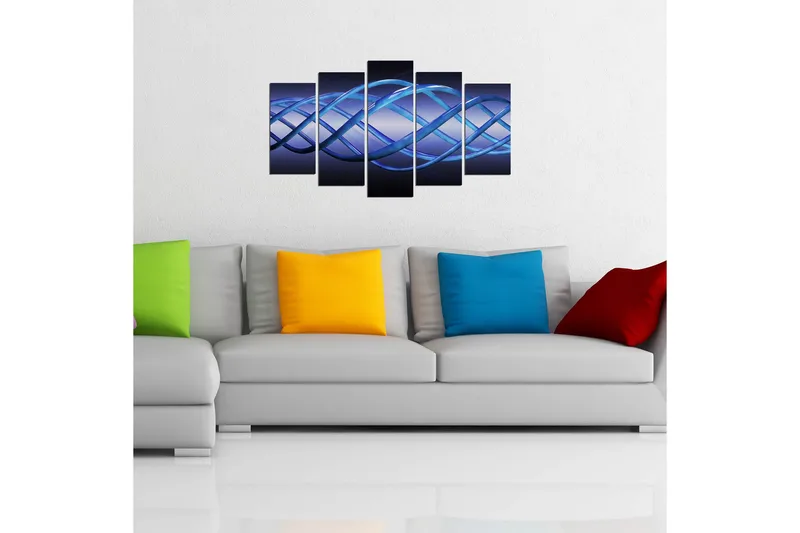Dekorativ MDF-målning 5 Delar - Flerfärgad - Inredning - Tavlor & posters - Canvastavla